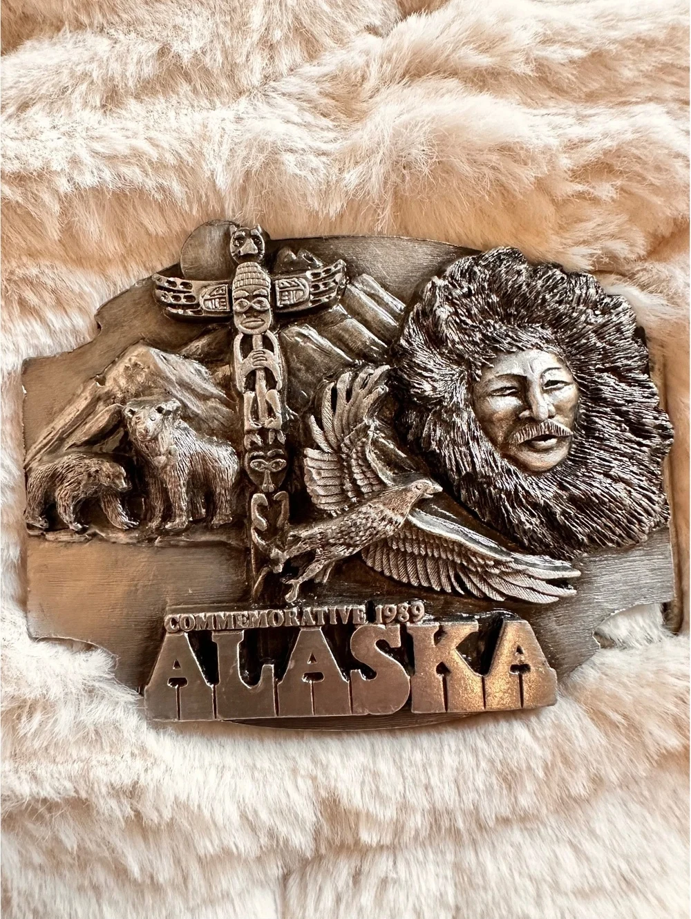 Vintage Alaska Commemorative Limited Edition belt buckle by Siskiyou Buckle Co.